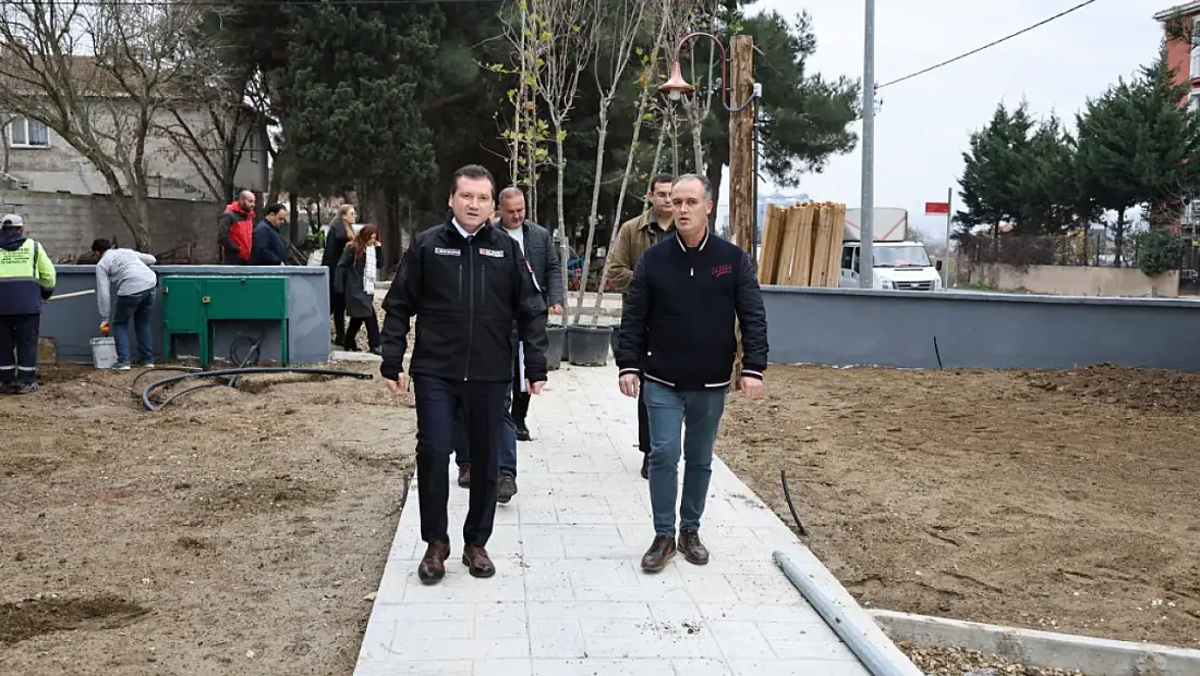 Başkan Balcıoğlu, Değirmenköy Mahallesi'ndeki Park Çalışmalarını Yerinde İnceledi