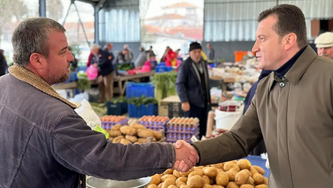 Balcıoğlu, Değirmenköy pazarında vatandaşlarla buluştu