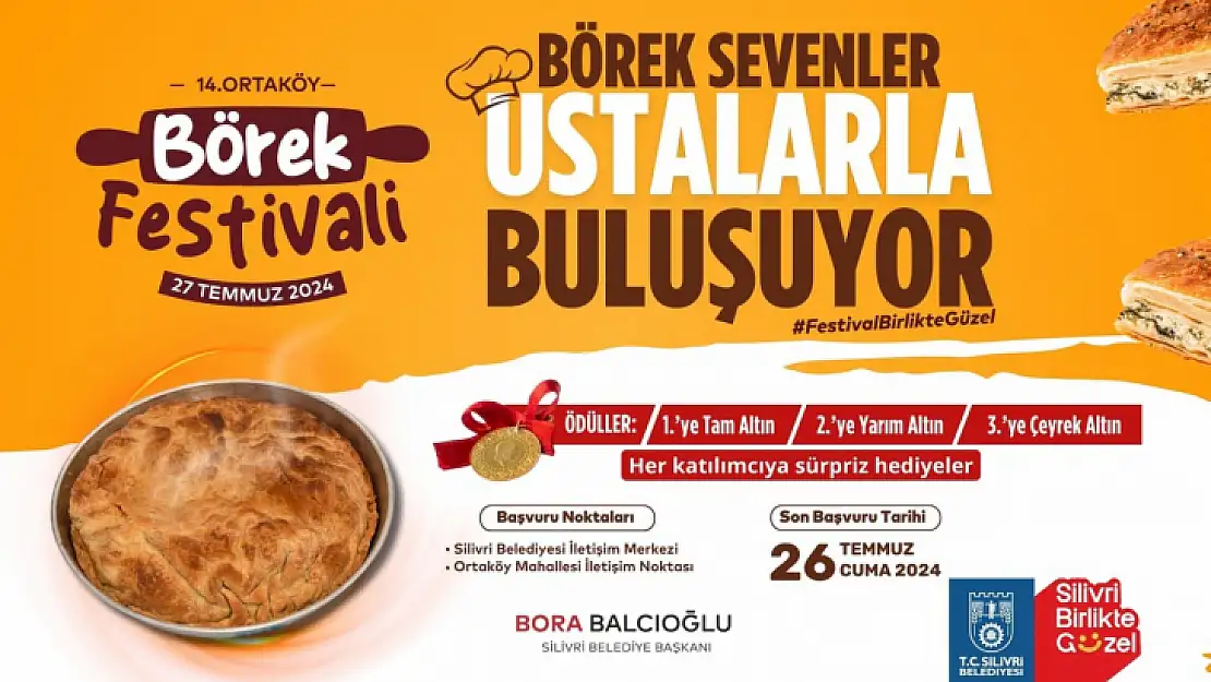 Börek Ustalarının Yarıştığı 14. Ortaköy Börek Festivali Başlıyor