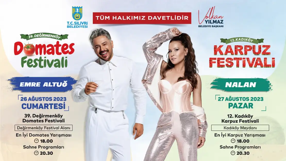 Domates ve Karpuz Festivalleri için geri sayım başladı