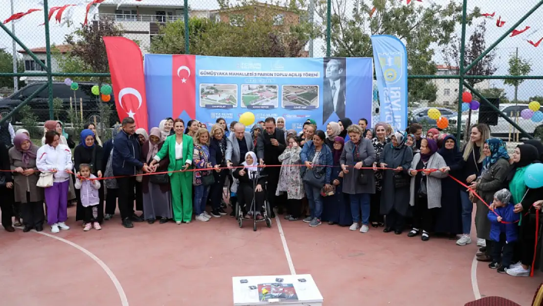 Gümüşyaka'da 3 parkın toplu açılış töreni gerçekleşti