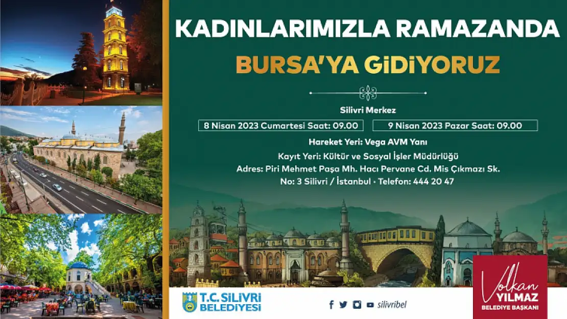 Silivri belediyesinden kadınlara özel Bursa gezisi