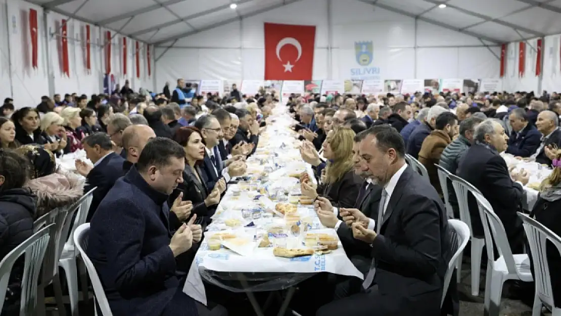 Silivri'de iftar çadırında 2000 kişiyle ramazan bereketi paylaşıldı