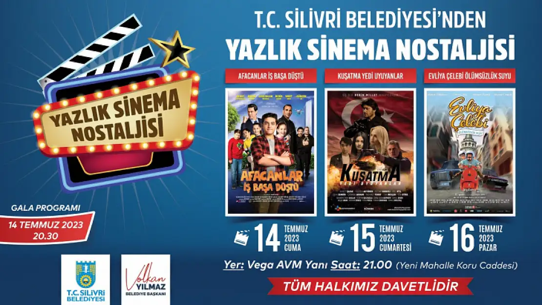 Silivri'de yazlık sinema heyecanı başlıyor