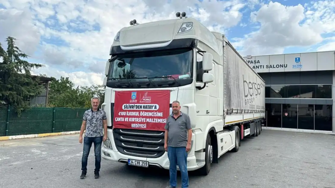 Silivri'den depremzede öğrencilere çanta ve kırtasiye malzemesi desteği