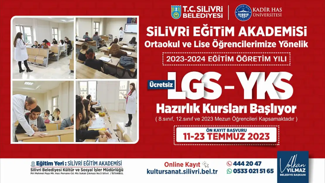 Silivri Eğitim Akademisi Lgs-Yks Kursu başlıyor