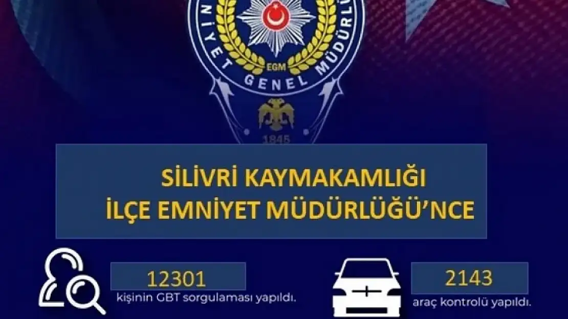 Silivri İlçe Emniyet Müdürlüğü'nden başarılı denetim