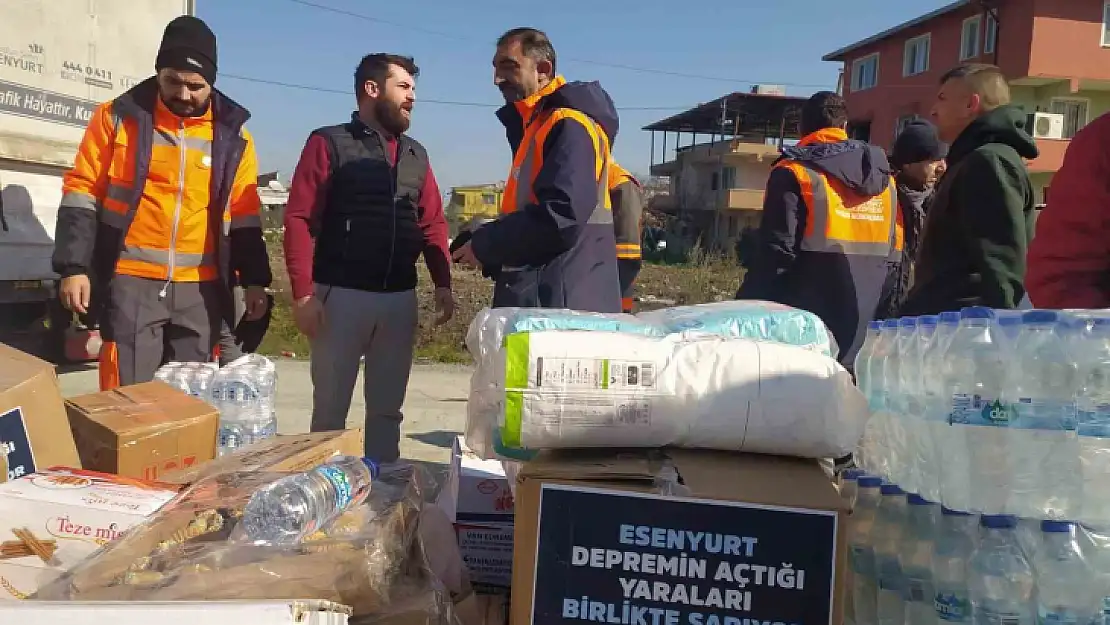 Yardımlar depremzedelere ulaştırılıyor