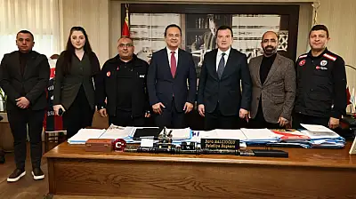 Başkan Balcıoğlu, AFAD İl Müdürü'nü ağırladı