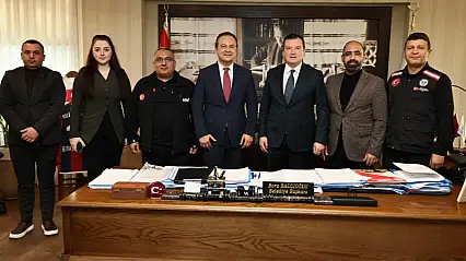 Başkan Balcıoğlu, AFAD İl Müdürü'nü ağırladı