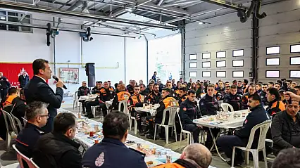 Başkan Balcıoğlu, İtfaiye ve SAK Ekipleriyle buluştu