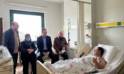 Başkan Yılmaz tedavi gören hastaları ziyaret etti