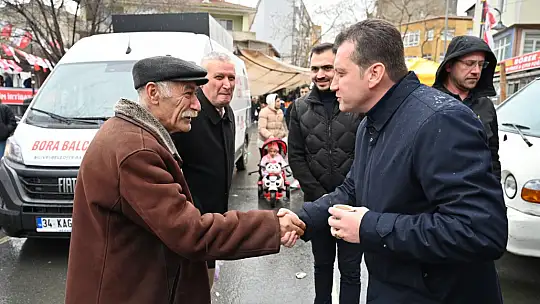 Bora Balcıoğlu, Silivri merkezde esnaf ve vatandaşlarla buluştu