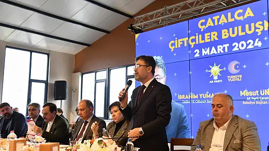 Başkan Mesut Üner Çatalca'da yine Bakan karşıladı