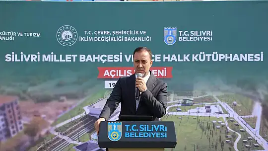 Silivri'de Milletin Bahçesi milletle birlikte hizmete açıldı
