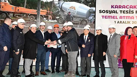 Karacaköy Sosyal Tesisleri temel atma töreni dualarla gerçekleşti