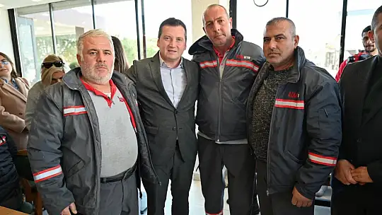 Balcıoğlu ve Ekibi işçilerle öğle yemeğinde buluştu