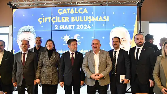 Başkan Mesut Üner Çatalca'da yine Bakan karşıladı
