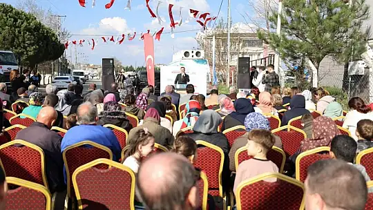 Büyükçavuşlu'ya açılış yağmuru