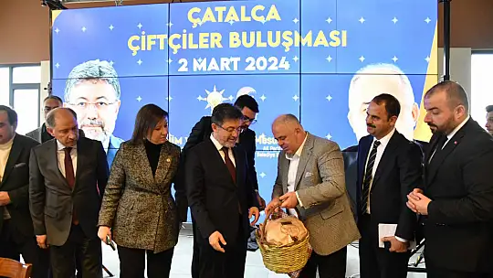 Başkan Mesut Üner Çatalca'da yine Bakan karşıladı