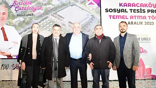 Karacaköy Sosyal Tesisleri temel atma töreni dualarla gerçekleşti