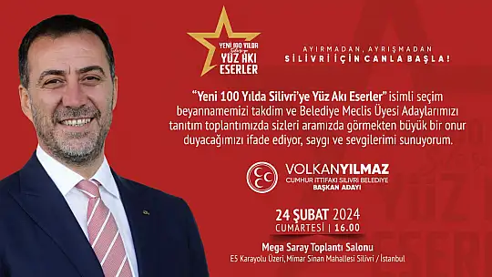Başkan Yılmaz seçim beyannamesini açıklıyor