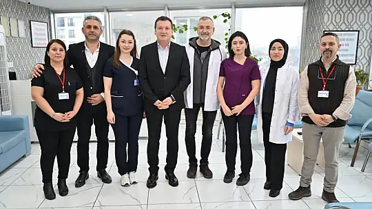 Balcıoğlu, DiyaCenter Diyaliz Merkezi'ni ziyaret etti