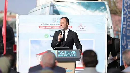 Büyükçavuşlu'ya açılış yağmuru