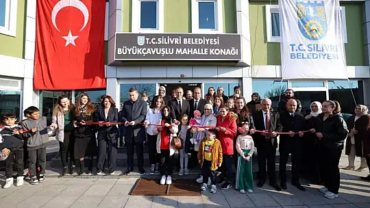 Büyükçavuşlu'ya açılış yağmuru