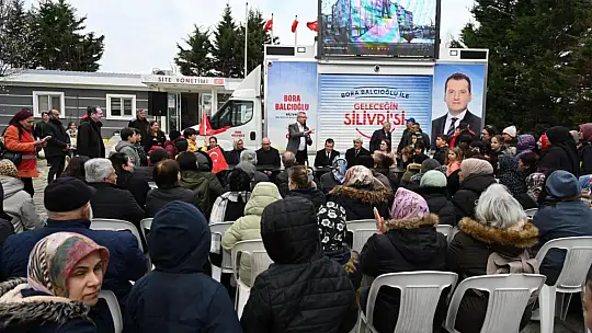 Bora Balcıoğlu, Kiptaş 2. Etap Konutları'nda vatandaşlarla bir araya geldi