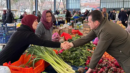 Balcıoğlu, Değirmenköy pazarında vatandaşlarla buluştu