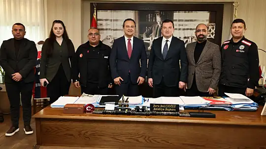 Başkan Balcıoğlu, AFAD İl Müdürü'nü ağırladı