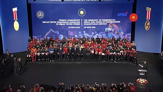 SAK ekipleri devlet üstün fedakârlık Madalyası'na layık görüldü