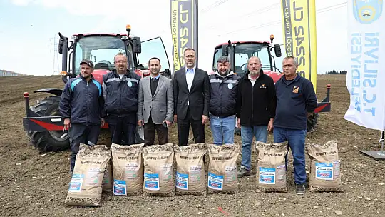 Silivri Belediyesi bu sene de 1.000 dönüm arazisine milli ayçiçeği ekiyor