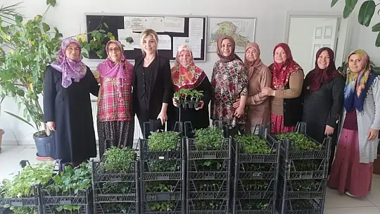 Silivri belediyesinden kursiyer kadınlara 80.000 adet fide
