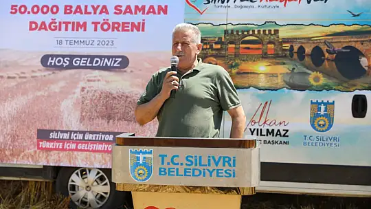 Silivri belediyesinden üreticilere 2,5 milyon tl'lik saman desteği
