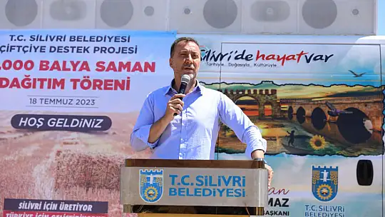 Silivri belediyesinden üreticilere 2,5 milyon tl'lik saman desteği