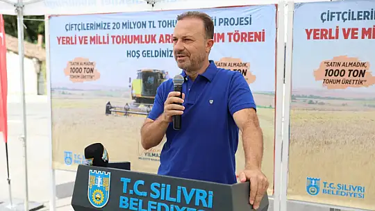 Silivri belediyesinden çiftçilere 12 milyon tl'lik tohumluk arpa desteği