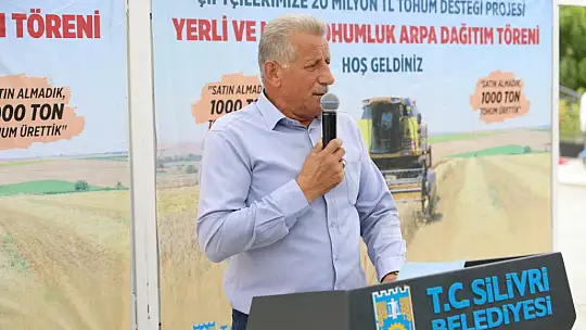 Silivri belediyesinden çiftçilere 12 milyon tl'lik tohumluk arpa desteği