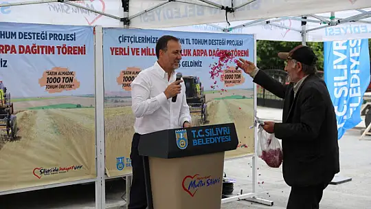 Silivri belediyesinden çiftçilere 12 milyon tl'lik tohumluk arpa desteği