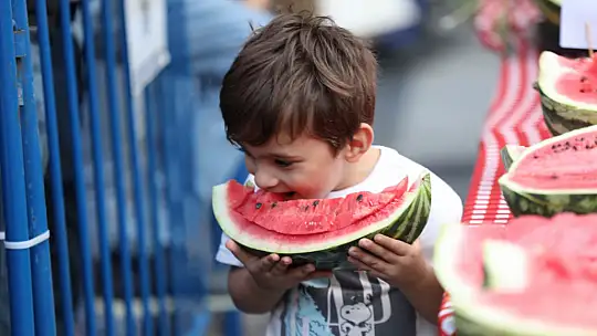 Silivri Kadıköy'de karpuzlar yarıştı