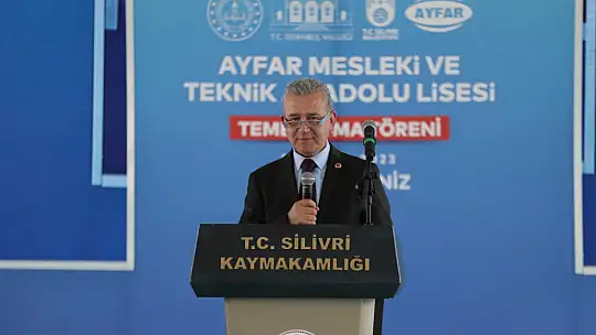 Ayfar Mesleki Ve Teknik Anadolu Lisesine görkemli temel atma töreni