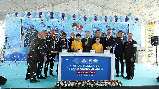 Ayfar Mesleki Ve Teknik Anadolu Lisesine görkemli temel atma töreni