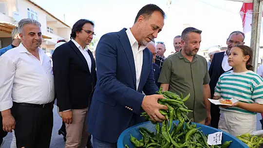 Sayalar'da hem biber hem hizmet şenliği