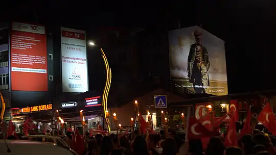 Cumhuriyet kutlamalarının coşkusu Silivri'den yankılandı