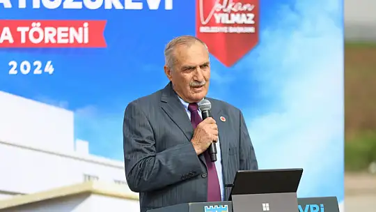 Yılmaz hız kesmiyor! Huzurevi inşaatında ilk harç döküldü