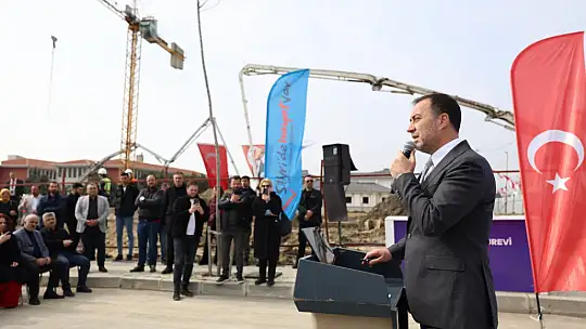 Yılmaz hız kesmiyor! Huzurevi inşaatında ilk harç döküldü