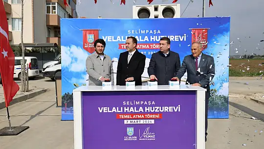 Yılmaz hız kesmiyor! Huzurevi inşaatında ilk harç döküldü