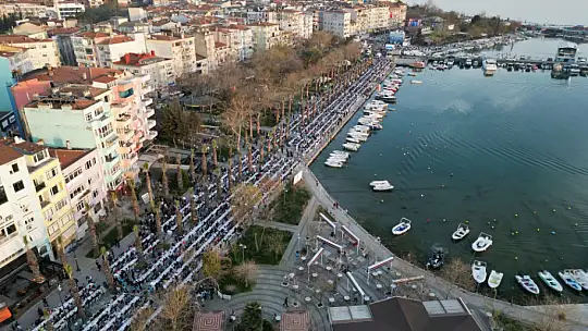 Silivri'de 15.000 kişi aynı sofrada buluştu