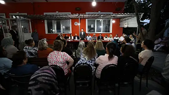 Başkan Bora Balcıoğlu Çeltik Mahallesi'nde vatandaşlarla buluştu